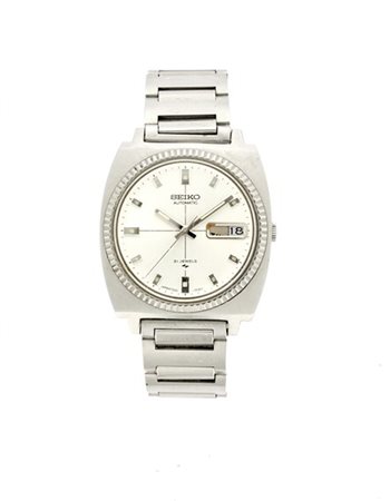 Seiko Ref. 7006-7010. Orologio da polso da uomo in acciaio. Quadrante firmato.