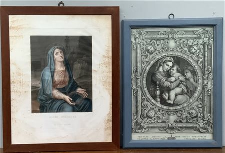 Lotto composto da quattro incisioni di diversa epoca e soggetto. In cornici (di