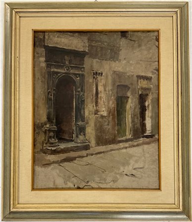 Uberto Dell' Orto "Il portale" olio su tela (cm 50x40) In cornice 

Provenienza