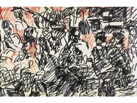 Guido Borgianni (New York 1915- Firenze 2011) Senza Titolo Pennarello su...