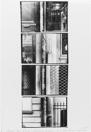 La Pietra, Ugo (1938)  - Per un comportamento creativo nei processi di riappropriazione dell'ambiente; tubi di scarico ogni 20 m, Parigi, 1973