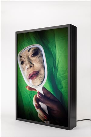 Orlan (1947)  - Parodie make-up aux miroir, 1997