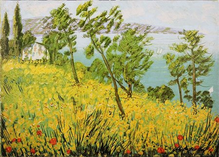 MICHELE CASCELLA, "Casa in collina", 1983