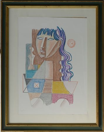 Mario Tozzi "Figura" 1977
litografia a colori
cm 67x47
Firmata e numerata XIX/IL