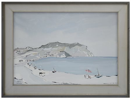 Francesco Rossini "Il Conero e Numana" 
olio su tela
cm 50x70
titolato, firmato