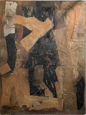 Ignoto "Senza titolo" tecnica mista e collage su tela
cm 200x160 (difetti)