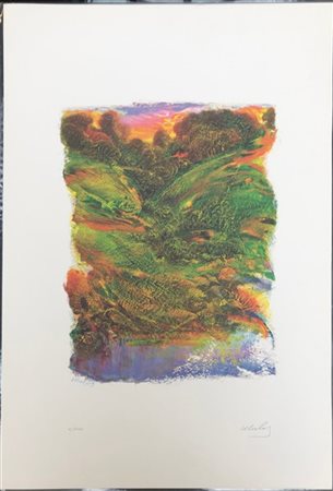 Cavallari - Mulas Lotto composto da un'acquaforte e una litografia a colori
fogl