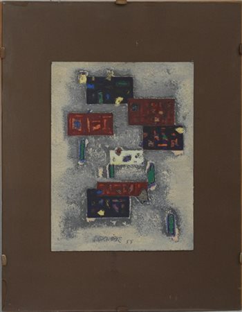 Guillaume Orix "Senza titolo" 1955
tecnica mista su cartone
cm 49,5x30
firmato e