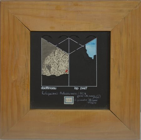 Lucia Pescador "Reliquiario Astronomico (1928 prima settimana di giugno)" 1976-7