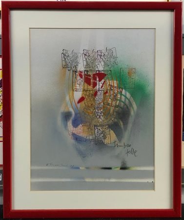 Edoardo Franceschini "Timbro folle" 1983
tecnica mista su carta
cm 40x31
firmato