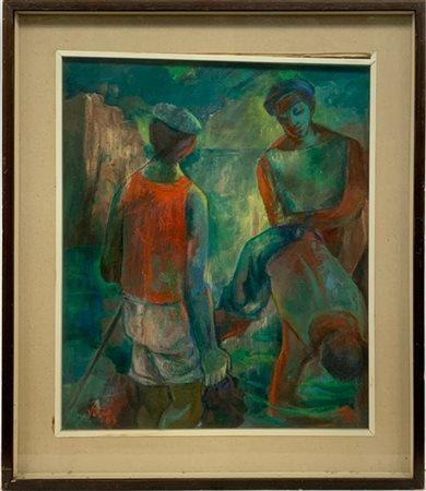 Agamennone Virio "Senza titolo" 1969
olio su tela
cm 60x50
firmato e datato in b