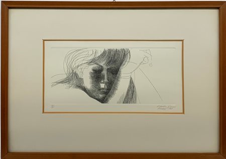 Emilio Greco "Senza titolo" 1969
acquaforte
Lastra cm 18x38
numerata 18/90, firm