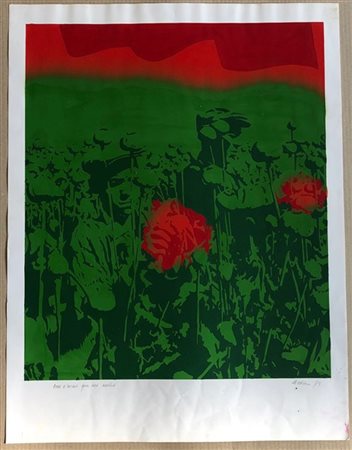Ivan Messac "Nous n'avons que nos mains" 1973
serigrafia a colori
cm 65x50
esemp