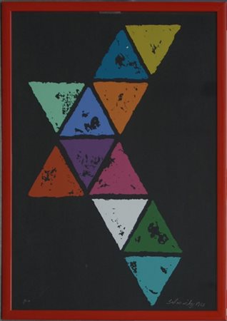 Xanti Alexander Schawinsky "Senza titolo" 
serigrafia a colori
cm 69x49
firmata