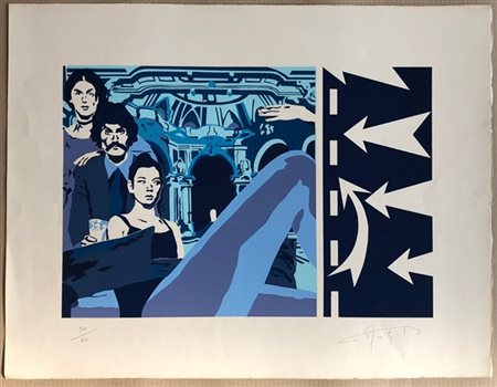 Bernard Morteyrol "Senza titolo" 
litografia colori
cm 50,5x65,5
firmata e numer