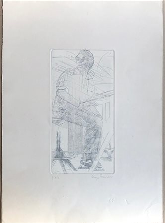 Lorenzo Tornabuoni Lotto composto da due acqueforti di diverso soggetto, firmate