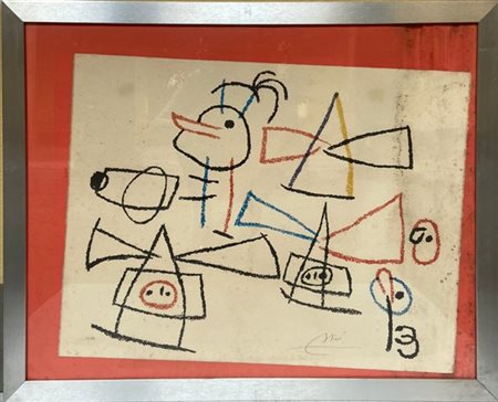 Joan Miró "Ubu aux baleares" 1971
litografia a colori
cm 50x65
firmata e numerat