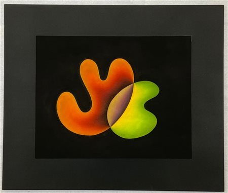 Ignoto "Senza titolo", acrilico su tela incollata su cartone
cm 49x58
firmato a