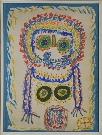 Ignoto "Senza titolo" tecnica mista su carta
cm 66x48,5. In cornice (difetti)