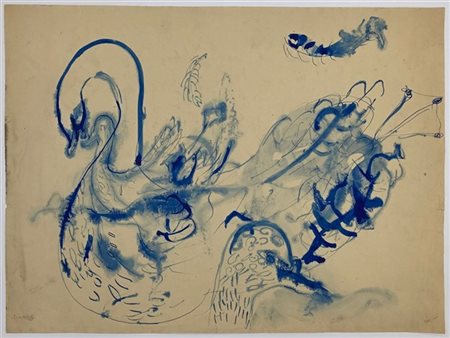 Maria Luisa Simone "Senza titolo" 
tecnica mista su carta
cm 41,5x56
firmata in