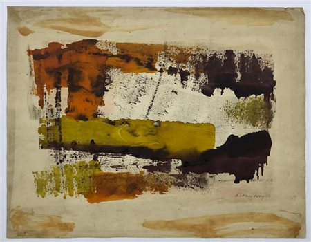 Anna Staritsky "Senza titolo" 1957
tecnica mista su carta
cm 49,5x65
firmato e d