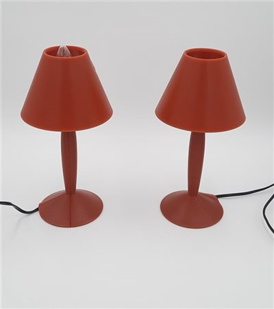 Philippe Starck Coppia di lampade da tavolo modello "Miss Sissi". Produzione Flo