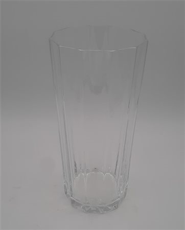 Carlo Moretti Vaso in vetro trasparente incolore. Italia, produzione recente. Fi