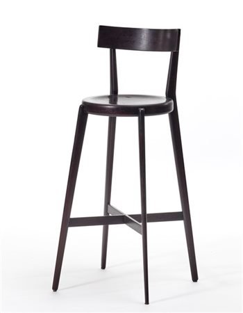 Sven Staaf (Attribuito)
Sgabello alto. 1963ca. Legno di wengè. (h cm 100; d cm 3
