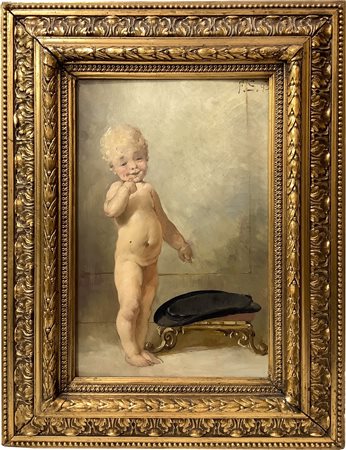 Sommer, Ferdinand (1822-1901)  - Bimbo in posa - In piedi, nineteenth century