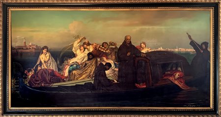 Van Lerius, Joseph Henri François (Boom  1823-Mechelen 1876)  - Voluptè et dèvouement (Voluttà e devozione), 1857