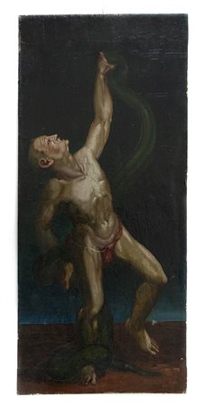 Vizzotto Alberti, Giuseppe (Oderzo 1862-Venezia  1931)  - Uomo con serpente ,  Nineteenth century