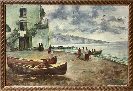 Marina con personaggi, 1949