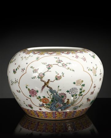  Arte Cinese - Cachepot famille rose
Cina, dinastia Qing, periodo Tongzhi (1861-1875).