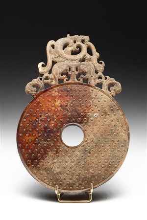  Arte Cinese - Disco Pi in giada
Cina, dinastia Qing, secolo XIX (?).