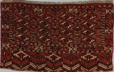  . - Tappeto sacca Chuval  Teka 
Turkmenistan, inizio XX secolo.