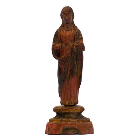 MANIFATTURA INDIANA XVI SEC, Madonna Goa, Scultura in avorio