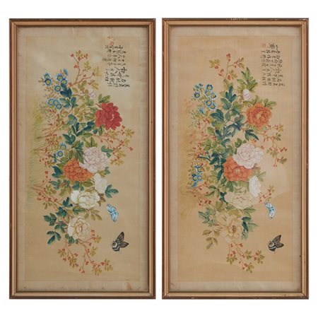 COPPIA TECNICHE MISTE, Composizione floreale