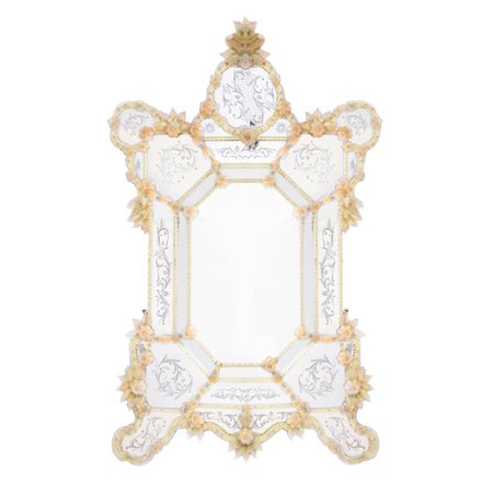 PRODUZIONE DI MURANO DEL XX SECOLO, Grande specchiera