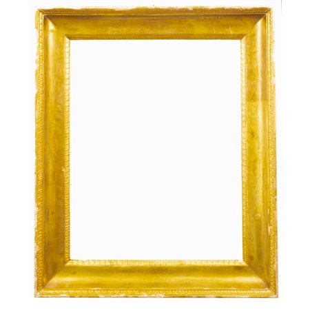 MANIFATTURA SICILIANA DEL XIX SECOLO, Cornice a mezza canna