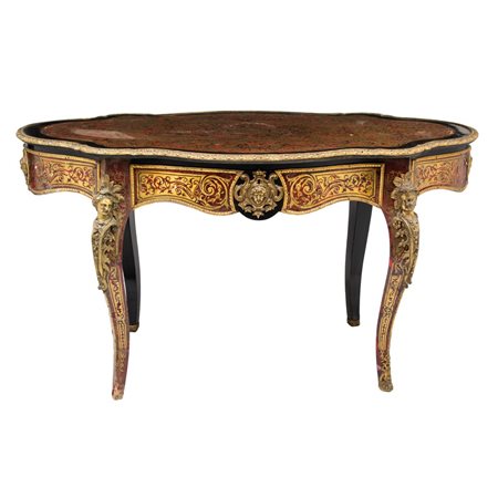 SCRITTOIO Boulle in ebano, tartaruga e rame