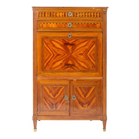 SECRETAIRE Luigi XVI in noce