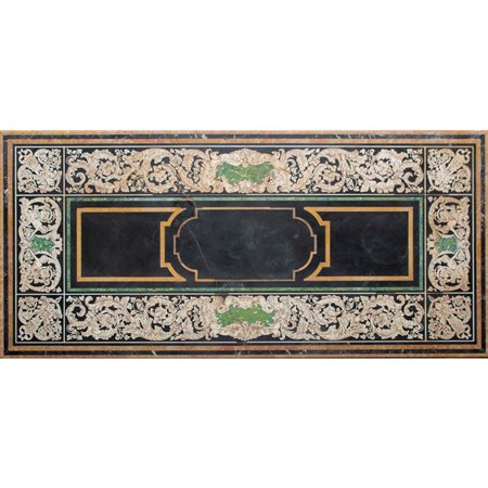 PIANO in scagliola riccamente lavorato