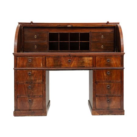 EBANISTERIA PALERMITANA DEL XIX SECOLO Scrittoio a rullo