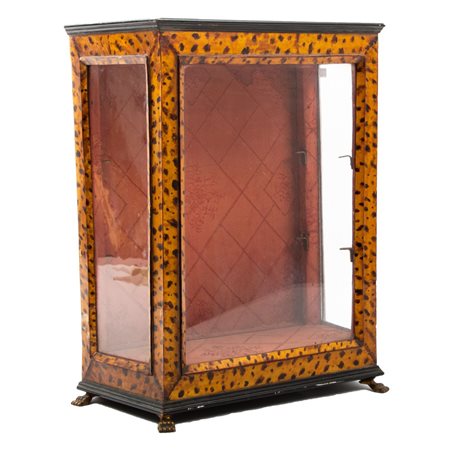 PICCOLA TECA in legno rivestita in tartaruga