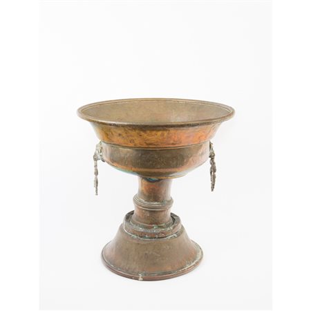 BRACIERE in ottone lavorato