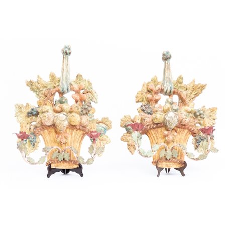 COPPIA DI APPLIQUE a due luci