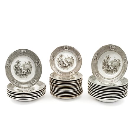 TRENTAQUATTRO PIATTI in ceramica Washington