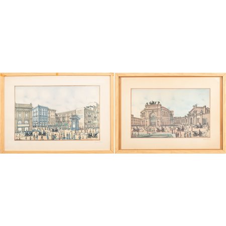 CORRADO LEONE, Coppia di stampe