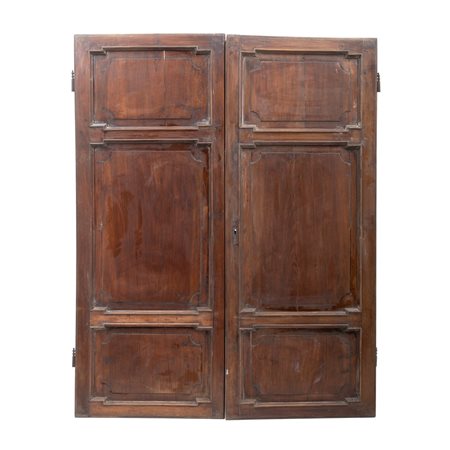 COPPIA DI ANTE in legno di noce