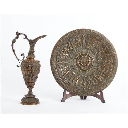 VERSATOIO CON PIATTO IN BRONZO